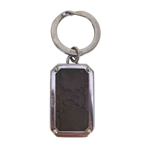 グッチ GUCCI レザー GG柄 シマ キーホルダー メンズ