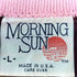 モーニングサン MORNING SUN 90s USA製 Hanesボディ 花プリント 発泡プリント 後付け襟ラグランスウェット レディース import:L