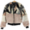 ベルシュカ BERSHKA ミックスフェイクファー ジャケット レディース import:S