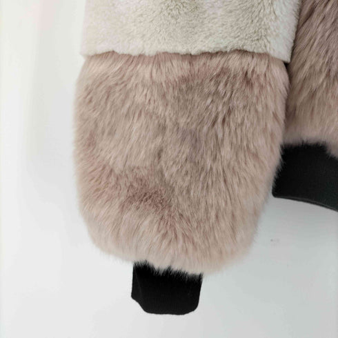 ベルシュカ BERSHKA ミックスフェイクファー ジャケット レディース import:S