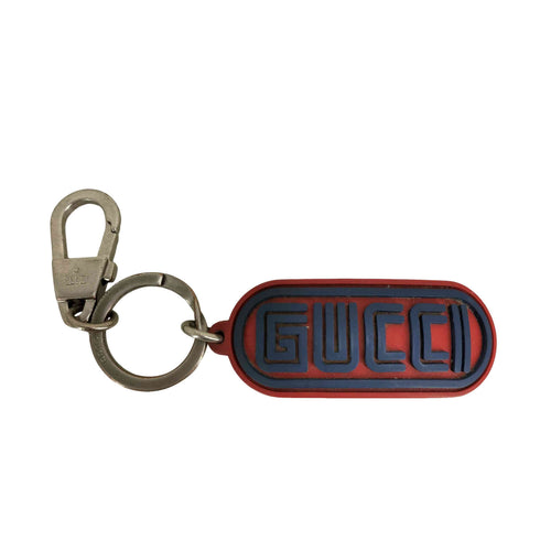 グッチ GUCCI ロゴ ラバー キーホルダー メンズ