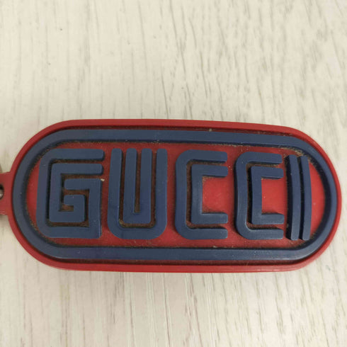 グッチ GUCCI ロゴ ラバー キーホルダー メンズ