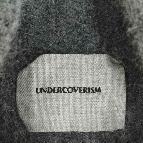 アンダーカバーイズム UNDERCOVERISM アンゴラ混 レザー切替ニットカーディガン メンズ JPN:2