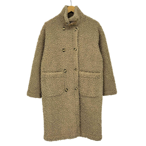 コイビトミサキ koibito misaki チンベルト ボア ダブルブレストコート レディース M-L