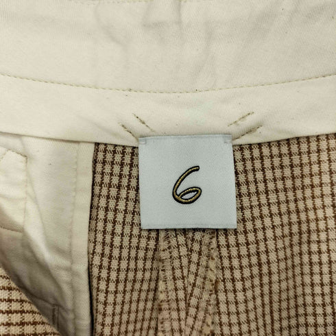ロクビューティーアンドユースユナイテッドアローズ 6 BEAUTY & YOUTH UNITED ARROWS 25SS チェック ショート パンツ レディース JPN:36