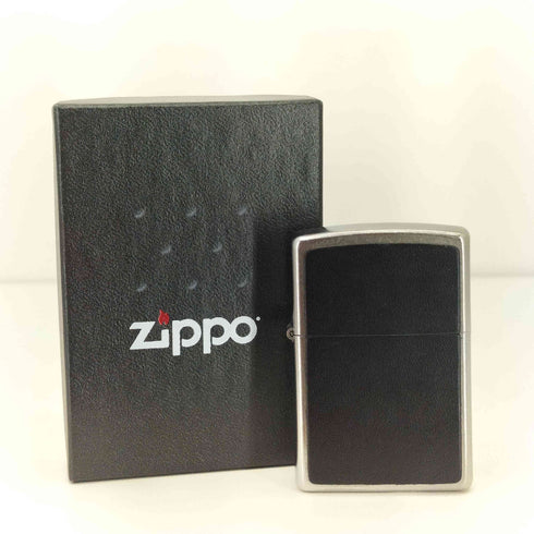 ジッポ ZIPPO USA製 LEATHER EMBLEM メンズ