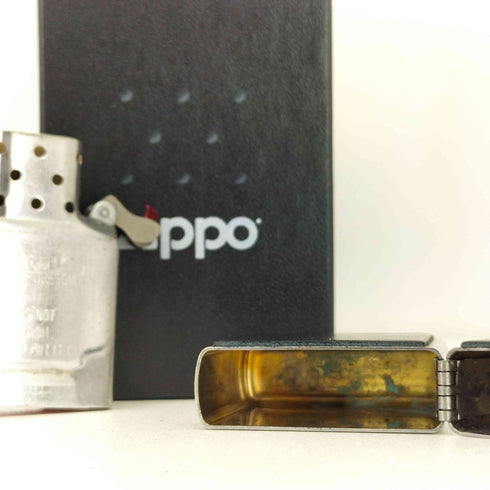 ジッポ ZIPPO USA製 LEATHER EMBLEM メンズ
