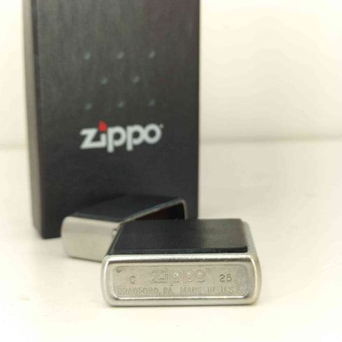 ジッポ ZIPPO USA製 LEATHER EMBLEM メンズ
