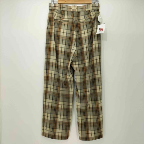 ロクビューティーアンドユースユナイテッドアローズ 6 BEAUTY & YOUTH UNITED ARROWS 24AW ウール ナイロン チェック パンツ レディース JPN:36
