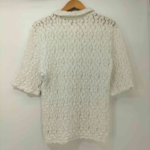 ロクビューティーアンドユースユナイテッドアローズ 6 BEAUTY & YOUTH UNITED ARROWS 23SS COTTON NYLON STRETCH LACE SHIRT レディース
