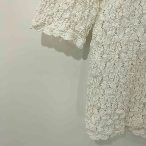 ロクビューティーアンドユースユナイテッドアローズ 6 BEAUTY & YOUTH UNITED ARROWS 23SS COTTON NYLON STRETCH LACE SHIRT レディース