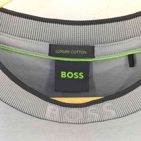 ボス BOSS luxury cotton ロゴ入り tシャツ メンズ import:S