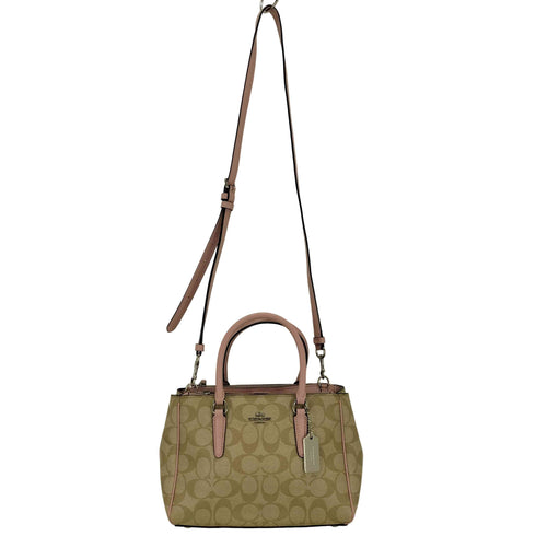 コーチ COACH シグネチャー 2WAY ハンドバッグ PVC レディース