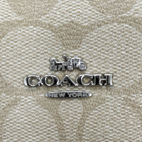 コーチ COACH シグネチャー 2WAY ハンドバッグ PVC レディース