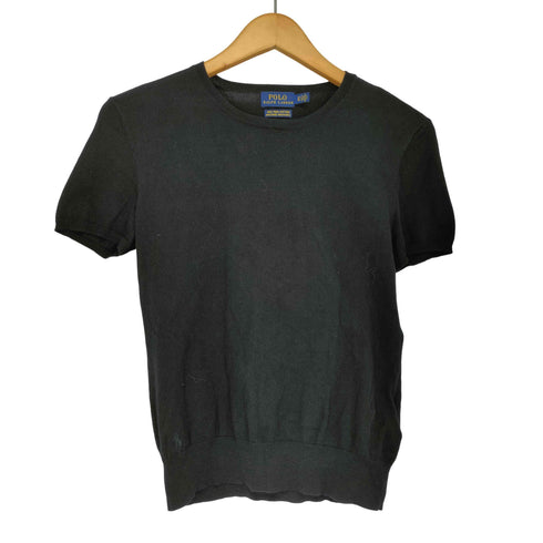 ポロラルフローレン POLO RALPH LAUREN PIMA COTTON 半袖 クルーネック ニット レディース import:XS