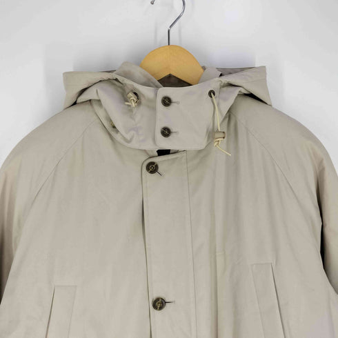 バーバリーズ BURBERRYS フード ライナー付き ピーチスキン ハーフコート メンズ 2L