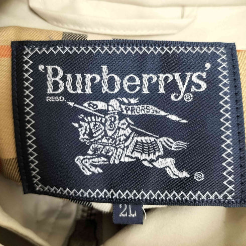 バーバリーズ BURBERRYS フード ライナー付き ピーチスキン ハーフコート メンズ 2L