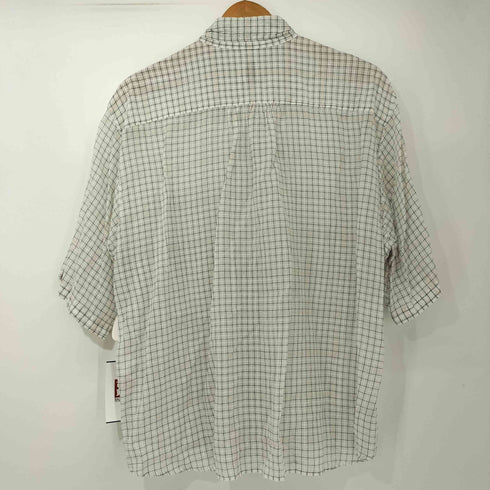 ロクビューティーアンドユースユナイテッドアローズ 6 BEAUTY & YOUTH UNITED ARROWS CUPRO COTTON SUKE CHECK SHORT SLEEVE SHIRT レディース