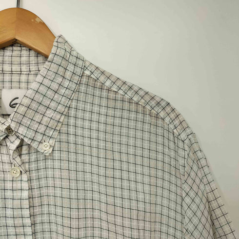 ロクビューティーアンドユースユナイテッドアローズ 6 BEAUTY & YOUTH UNITED ARROWS CUPRO COTTON SUKE CHECK SHORT SLEEVE SHIRT レディース