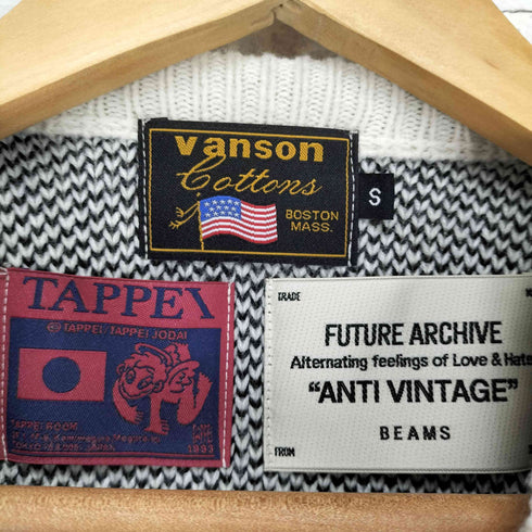 バンソン VANSON ×TAPPEI×FUTURE ARCHIVE Crew Neck Knit メンズ S