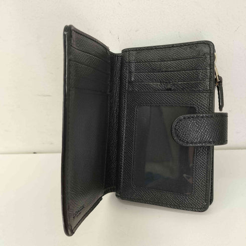 コーチ COACH クロスグレーン レザー ミディアム コーナージップ ウォレット レディース