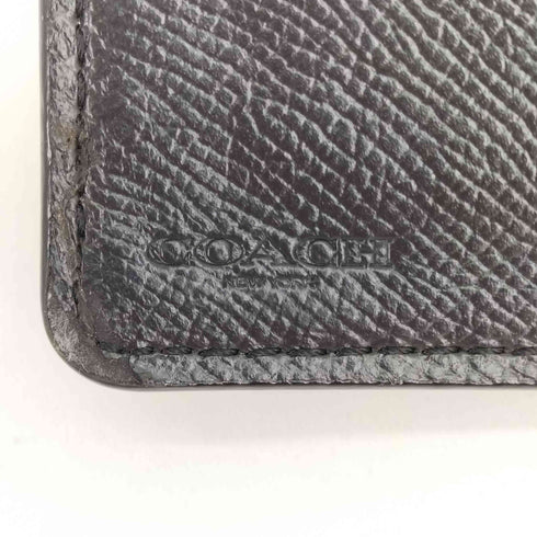 コーチ COACH クロスグレーン レザー ミディアム コーナージップ ウォレット レディース