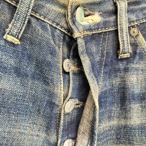 ドゥニーム Denime Del Bombers別注 310 ダメージデニムパンツ メンズ 32×36