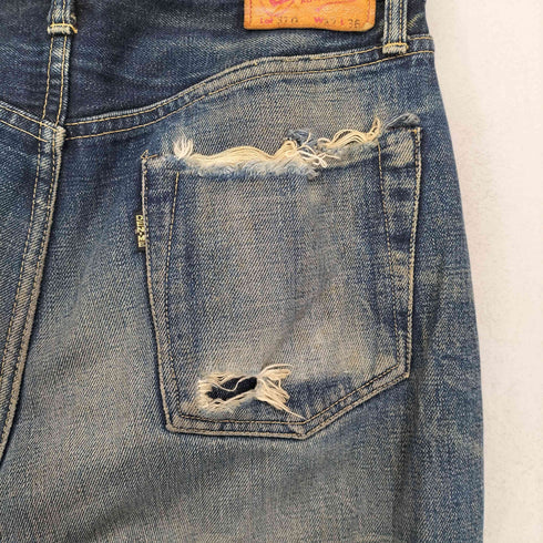 ドゥニーム Denime Del Bombers別注 310 ダメージデニムパンツ メンズ 32×36