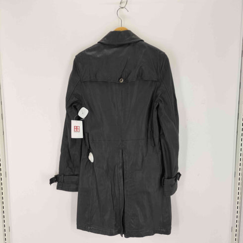 クオドロ quadro LAMB LEATHER liptional ラムレザーステンカラーコート レディース JPN:3