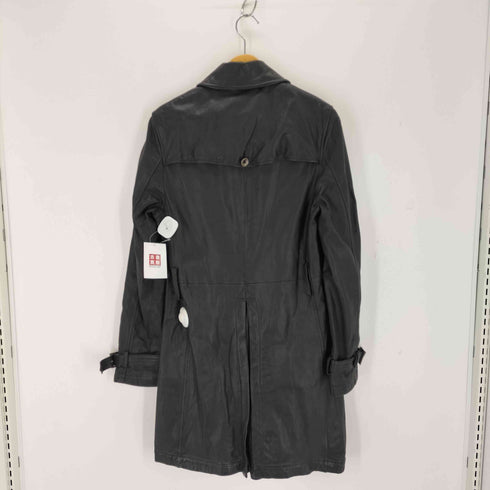 クオドロ quadro LAMB LEATHER liptional ラムレザーステンカラーコート レディース JPN:3