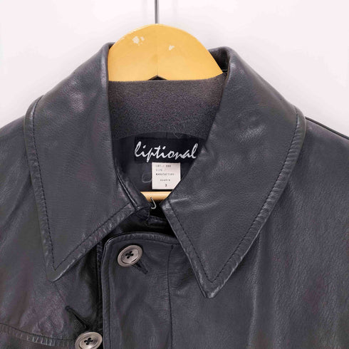 クオドロ quadro LAMB LEATHER liptional ラムレザーステンカラーコート レディース JPN:3