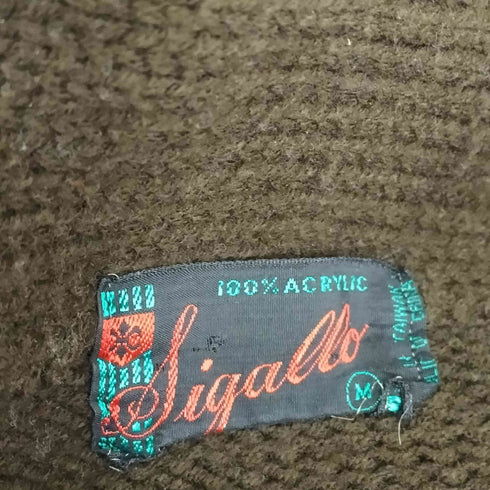 sigallo 60-70s ショールカラー アクリルカーディガン メンズ JPN:M