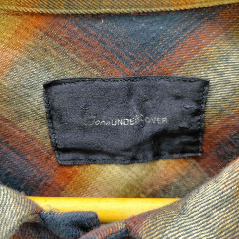 ジョンアンダーカバー John UNDERCOVER 切り替え コットン レーヨン L/S オンブレ チェック ネル シャツ メンズ JPN:3