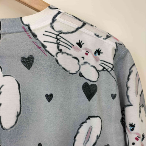 ミルクボーイ MILKBOY Bunny play 兎 プリント半袖Tシャツ メンズ JPN:M