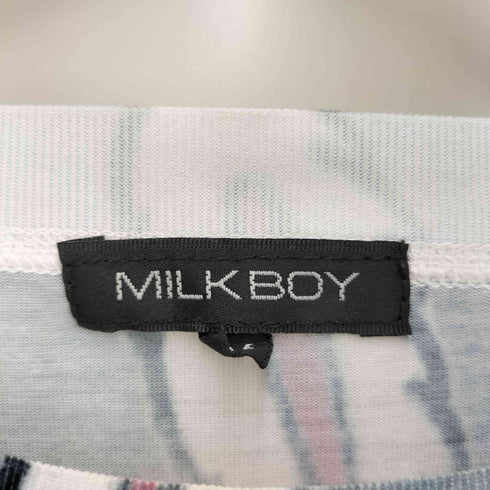 ミルクボーイ MILKBOY Bunny play 兎 プリント半袖Tシャツ メンズ JPN:M