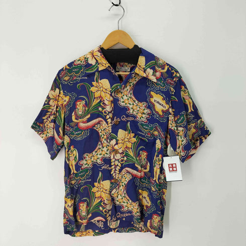 サンサーフ SUN SURF ALOHA QUEEN アロハシャツ レーヨンシャツ 半袖シャツ メンズ JPN:S