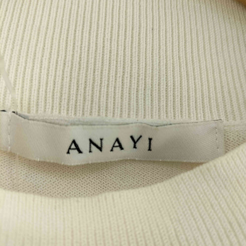 アナイ ANAYI ウエストベルト付き ノースリーブニット レディース 38