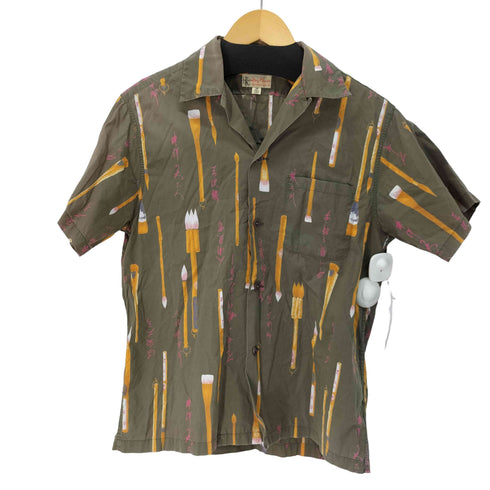 ドライボーンズ Dry Bones brush S/S SHIRTS 和柄オープンカラーシャツ メンズ import:S