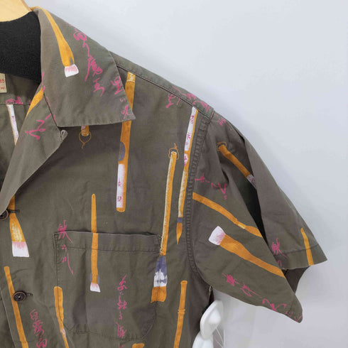 ドライボーンズ Dry Bones brush S/S SHIRTS 和柄オープンカラーシャツ メンズ import:S