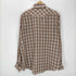 L/S マドラス チェック シアー ウエスタン シャツ 襟芯 メンズ