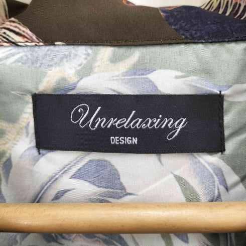 アンリラクシング unrelaxing ビッグシルエット総柄開襟アロハシャツ メンズ FREE