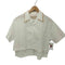 マルニ MARNI 23SS コットン100 ビーズ スパンコール S/S オープンカラー シャツ レディース EUR:38