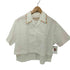 マルニ MARNI 23SS コットン100 ビーズ スパンコール S/S オープンカラー シャツ レディース EUR:38