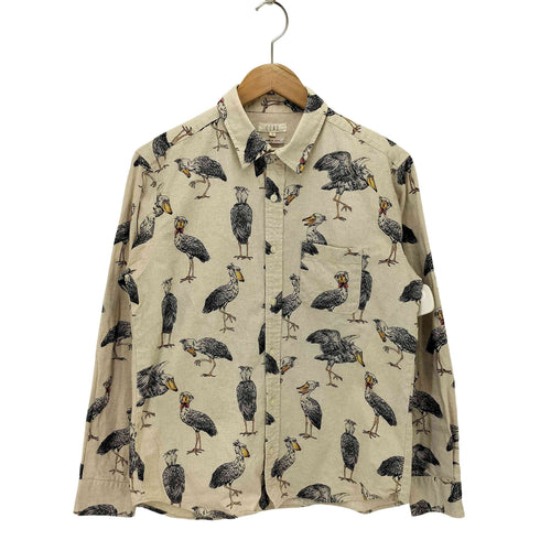 チャオ CIAO COTTON PRINT SHIRTS ハシビロコウ メンズ JPN:L