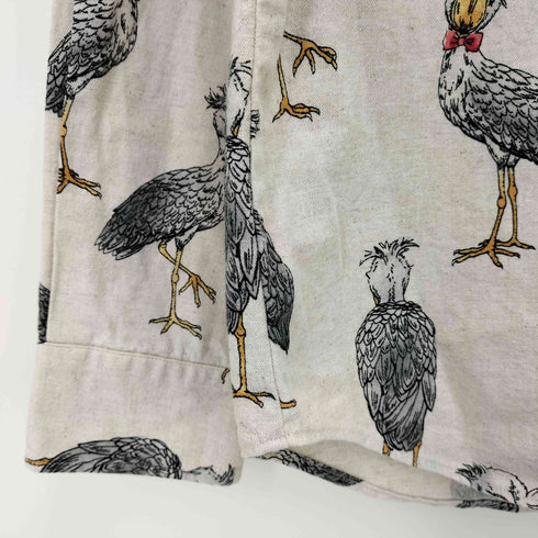 チャオ CIAO COTTON PRINT SHIRTS ハシビロコウ メンズ JPN:L