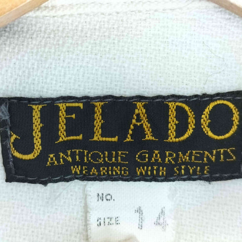 ジェラード JELADO チンスト付 ラウンドヘム ワークシャツ メンズ 14