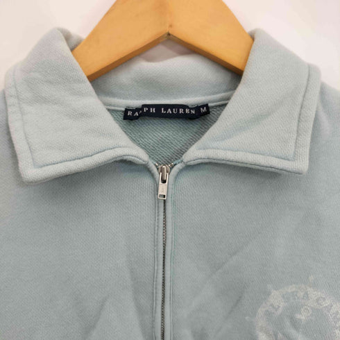 ラルフローレン RALPH LAUREN 00s RL SEA CAMP プリント ハーフジップ半袖シャツ レディース import:M