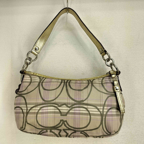 コーチ COACH シグネチャー スプリングプレイド タータン ハンドバッグ レディース