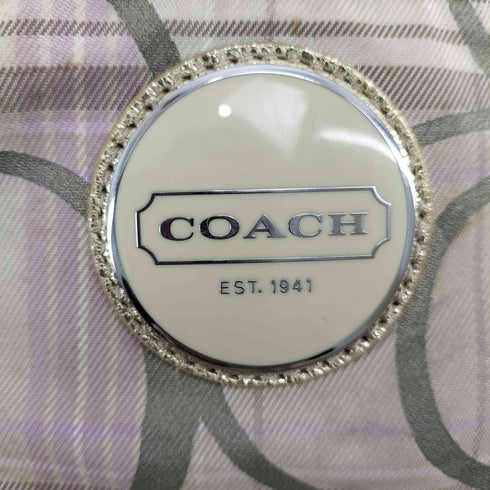 コーチ COACH シグネチャー スプリングプレイド タータン ハンドバッグ レディース