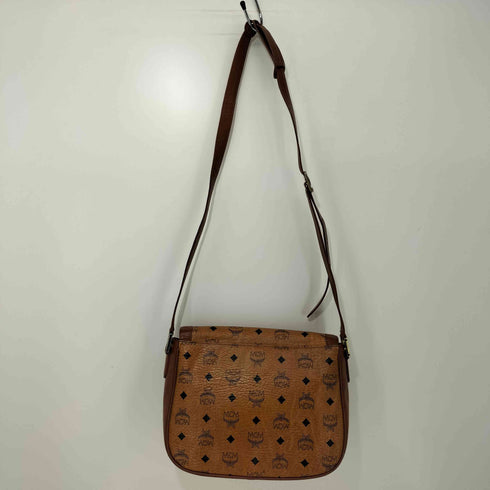 エムシーエム MCM ロゴ 総柄 レザー ショルダー バッグ レディース